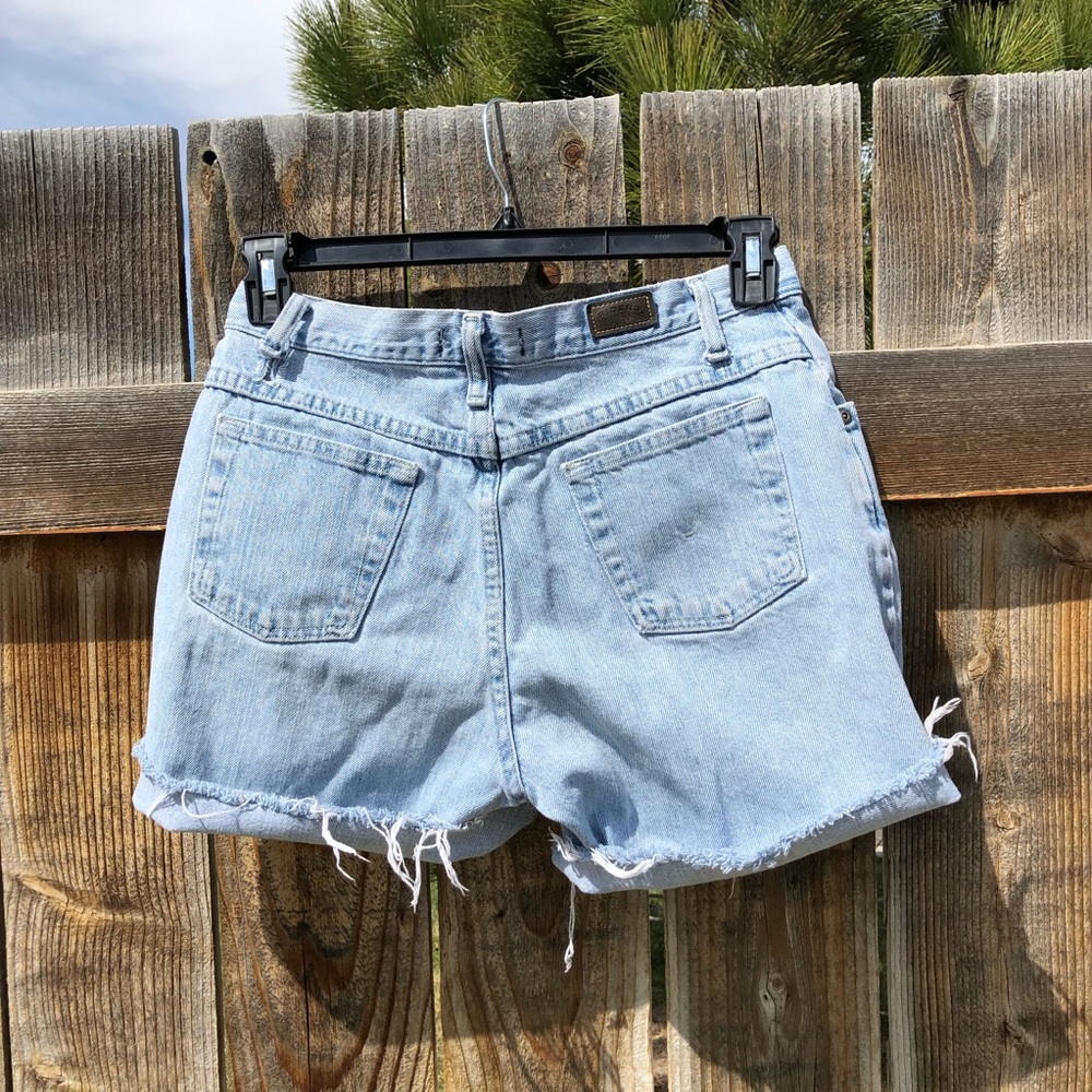 Vintage High Waisted Rider Cut Off Jean Shorts - Picture 3 of 8
